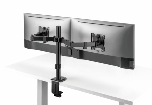 Suport 2 monitoare SeriouxMM66-C024, brat articulat monitor, compatibilitate dimensiune ecran 17"-32", greutate maximă suportata: (per ecran): 9kg, VESA: 75x75, 100x100, inclinare: +45°~-45°, pivotare: +90°~-90°, rotația ecranului: + 180°~-180°, - Img 11