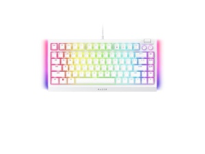 Tastatura mecanica gaming BlackWidow V4 75%, taste ABS, layout US, iluminare RGB, cu 6 butoane customizabile, suport pentru incheietura magnetic, alb - Img 8