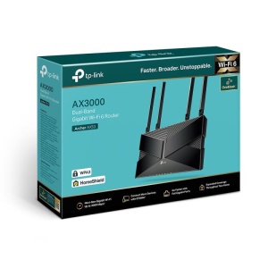 TP-Link Wireless Router, ARCHER AX53;dual band AX3000 5 GHz: 2402 Mbps (802.11ax), 2.4 GHz: 574 Mbps(802.11ax), Standard and Protocol: IEEE IEEE 802.11ax/ac/n/a 5 GHz, IEEE 802.11ax/n/b/g 2.4 GHz, 4 x Antene Externe fixe, 1 x 10/100/1000Mbps port WAN, 4 - Img 7