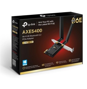 Adaptor wireless TP-Link, Archer TXE72E, AX5400, 2 x antene externe Dual-Band 5Ghz, 2.4 Ghz, PCI-E WI-FI 6E dimensiuni: 55 × 36 × 11.5 mm, Bluetooth 5.2. - Img 2