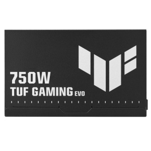 ASUS TUF-GAMING-750B-EVO. Total power: 750 W, AC input voltage: 100 - 240 V, Power Factor Correction (PFC) type: Active. Motherboard power connector: 20+4 pin ATX, Motherboard power cable length: 50 cm, SATA power cable length: 400,120 mm. Purpose: PC,