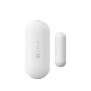 CONTACT MAGNETIC WIRELESS EZVIZ T2C, Temp de functionare: -10 °C to 55 °C (14 °F to 131 °F), Dimensiuni: Corp: 53.5 × 22.5 × 13.5 mm, Magnet 32.0 × 10.5 × 13.5 mm, greutate: 80g.