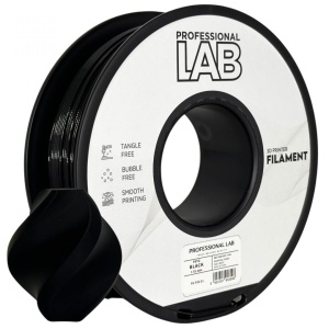 Filament 3D Proffesional Lab, Diamentru 1.75mm, Greutate: 1KG, Culoare: nEGRU, Material: PETG, Temperatura: 220-240c.