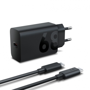 Incarcator Lenovo 68W USB-C; Power requirement: 90-264 volt AC; Material: Plastic; Culoare: Black; Dimensiuni: 28mm x 95mm x 42mm; Greutate: 0.0899kg; Garantie: 1 an - Img 3