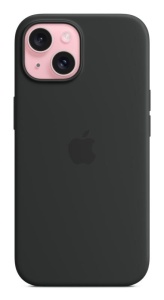 iPhone 15 Silicone Case with MagSafe - Black - Img 3
