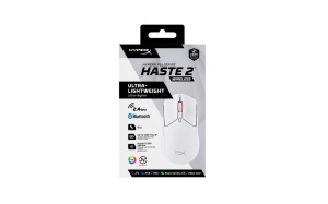 Mouse HP cu fir, HYPERX Pulsefire Haste, Pixart 3327 sensor, DPI pana la 26.000, greutate 254g, Wireless, White - Img 3