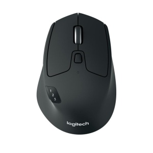 Mouse wireless optic Logitech M720 Triathlon, rezolutie 1000 DPI, butane/rotitte 8/1, interfata nano USB, negru