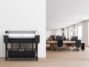 Plotter Canon imagePROGRAF TM-355 + HDD 500Gb, PIN Printing, 36"(914mm), format A0, 5 culori, rezolutie max 2400x1200dpi, memorie 2GB, limbaje de imprimare: HP-GL/2, HP RTL, CALS G4 (submission via FTP only), JPEG, PDF), Display LCD 4.3", interfata: USB - Img 2