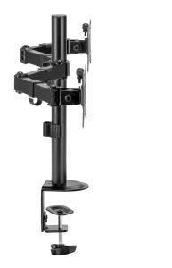 Suport 2 monitoare SeriouxMM66-C024, brat articulat monitor, compatibilitate dimensiune ecran 17"-32", greutate maximă suportata: (per ecran): 9kg, VESA: 75x75, 100x100, inclinare: +45°~-45°, pivotare: +90°~-90°, rotația ecranului: + 180°~-180°, - Img 8