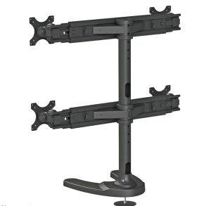 Suport cvadruplu monitor de birou Neomounts FPMA-D700DD4; pentru display-uri cu diagonale 19"-30", sistem de prindere VESA 75x75~100x100, greutate maxima suportata 8kg - per ecran, full motion, tilt +180°, swivel +180°, rotate +360°; inaltime reglabila - Img 3