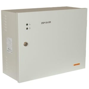 Sursa de alimentare pentru sisteme de detectie incendiu 24V/3-5A in cutie metalica Merawex ZSP135-DR-5A-3, loc pentru 2 acumulatori 40Ah/12V, Tensiune de intrare: 230 V +10% -15%, eficienta ridicata sub sarcina si consum redus, comunicare RS-232 /