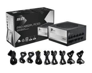 Sursa MSI PRO A850PL PCIE5, 80 PLUS Platinum, 850 W