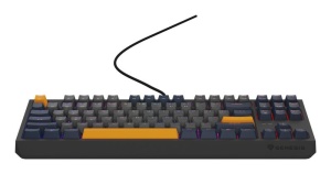 Tastatura gaming mecanica cu fir Genesis Thor 230 TKL, iluminare RGB, switch Linear, switch model Outemu Panda, numar taste 87, 11 butoane multimedia, lungime cablu 1.6m, dimensiuni 363 x 155 x 39 mm, naval blue - Img 4