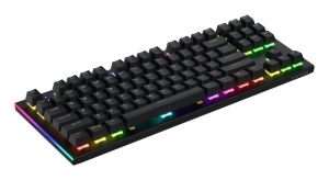 Tastatura mecanica cu fir Hator Gravity X TKL conectivitate USB, polling rate 1000Hz, iluminare RGB cu functia de a customiza fiecare tasta individual, tip switch HATOR Aurum Orange Linear rev.2.0, durata de viata switch 70M de clickuri, material taste - Img 8