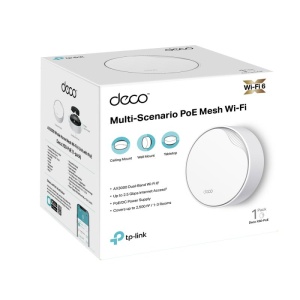 TP-Link AX3000 whole home mesh Wi-Fi 6 System, Deco X50-POE(1-pack); Dual- Band, Standarde Wireless: IEEE 802.11ax/ac/n/a 5 GHz, IEEE 802.11ax/n/b/g 2.4 GHz ,viteza wireless: 5 GHz: 2402 Mbps, 2.4 GHz: 574 Mbps, 2 x antene interne, 2×2 MU-MIMO, Mod - Img 7