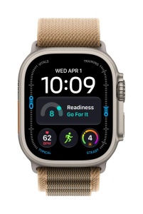 Apple Watch Ultra 4 GPS + Cellular 49mm Natural Titanium Case with Desert Alpine Loop - M