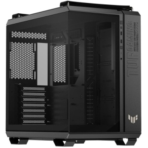 Carcasa ASUS TUF GAMING GT502 HORIZON Mid Tower ARGB NEGRU, Tempered Glass, Sloturi Expansiune 8+ 3 aditional verticale, Drive Bays: 2x3.5" 2x2.5", Ventilatoare Suportate: 4 (spate: 1x120mm, sus: 3x120mm sau 2x140mm), Format Placa De Baza Suportat: - Img 2