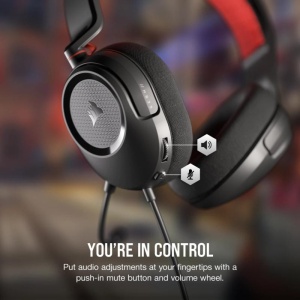 Casti Gaming CORSAIR HS35 V2 ALBASTRU, dimensiune difuzoare 50mm neodymium, frecventa raspuns 20Hz-20kHz, impedance 32 Ohms@ 1kHz, sensitivitate 114dB (+/- 3 dB), microfon omni-directional, impedance: 2.2k Ohms, frecventa raspuns 100Hz-10kHz, - Img 10