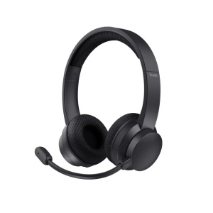 Casti Trust Ayda wireless ENC, conectivitate 3.5mm, USB-C, frecventa raspuns 20 Hz, 20.000 Hz, senzitivitate 90 dB, negru - Img 7