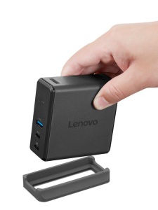 Lenovo X9 Charging GaN Dock Prin cablu USB 3.2 Gen 2 (3.1 Gen 2) Type-C Gri - Img 5