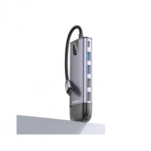 Mcdodo Multihub 10 in 1 Type-C Grey (USB 3.0 x 2+HDMI+PD+LAN+TF+SD+USB 2.0 x 2+VGA)