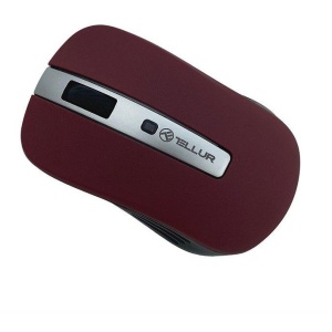 Mouse wireless Tellur Basic, LED, Rosu inchis - Img 2