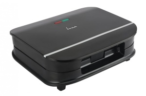 SANDWICH MAKER FRAM FSM-700BK, 700W, CAPACITY: 2 SANDWICHES, FIXED PLATES WITH NON-STICK COATING, VERTICAL STORAGE DESIGN, BLACK