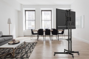Stand TV mobil Akai 37"-70", inclinatie +10/-10°, VESA 600x400, 50kg, negru - Img 6