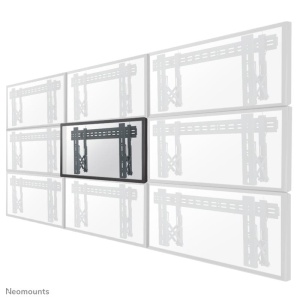 Suport perete Videowall individual pull-out Neomounts by Newstar, 32"-75", VESA 200x200~600x400, max load 50kg, profil 56-215mm, rotate +/-3°, micro-adjustment, lockable (lock not included), unul per monitor - Img 3