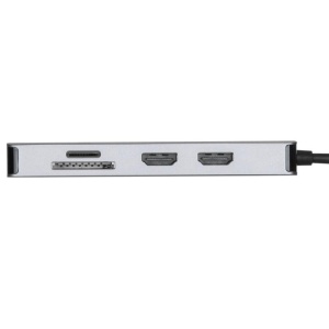 Targus Dock USB-C Dual HDMI 4K, 100W PowerDelivery Pass-Thru, 2x USB-A, 1x port fast charge, 1x SD/microSD, ethernet, gri - Img 9