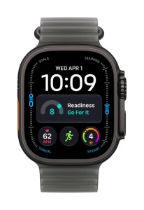 Apple Watch Ultra 4 GPS + Cellular 49mm Black Titanium Case with Translucent Black Ocean Band