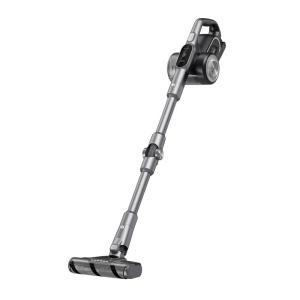 Aspirator vertical fara fir JIMMY H10 Flex, putere 600W, autonomie 80 min, senzor smart pentru detectarea prafului, tehnologie dual ciclonica, tub metalic flexibil, display led inteligent, recipient praf 0.6L, gri