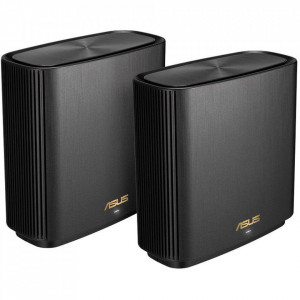 Asus Tri band large home Mesh ZENwifi system, XT8 2 pack; Black, 1.5 GHz quad- c - XT8(B-2-PK)