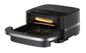 FRITEUZĂ CU AER CALD ȘI CUPTOR PIZZA 2 ÎN 1 HEINNER Pizza EasyFry HPAF-B4DC22BK - Img 2