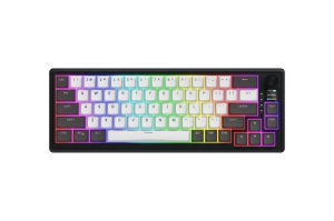 HATOR Skyfall Pro Wireless 65. Keyboard form factor: 65%. Keyboard style: Straight. Connectivity technology: Wired & Wireless, Device interface: USB + RF Wireless + Bluetooth, Keyboard key switch: Mechanical, Keyboard layout: QWERTY. Backlight type: RGB