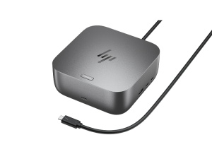 HP Dock Thunderbolt 4 G6 100W, Dimensiuni: 12.1 x 12.1 x 4.95 cm, Greutate: 0.74Kg, 3yw