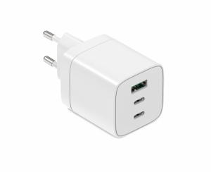 Incarcator cu USB-C-2+USB-A 65W •Alimentator/incarcator cu USB •Ieșire USB-C: C1 și C2: 5V/3A, 9V/3A, 12V/3A, 15V/3A, 20V/3,25A (65W) PPS: 5-11V/5A (55W) A1: 5V/4,5A, 9V/3A, 12V/2,5A, 20V/1,5A(30W) C1+C2: 45W+20W (max. 65W) C1+A1: 45W+18W (max. 63W )