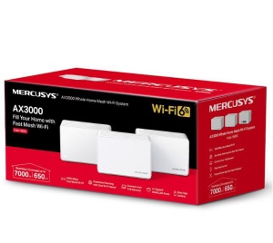 Mercusys AX3000 Whole Home Wi-Fi system HALO H80X(3-PACK),wi-fi 6 Dual-Band, Standarde Wireless: IEEE 802.11ax/ac/n/a 5 GHz, IEEE 802.11ax/n/b/g 2.4 GHz, viteza wireless: 2402 Mbps on 5 GHz, 574 Mbps on 2.4 GHz, Securitate wireless: - Img 4