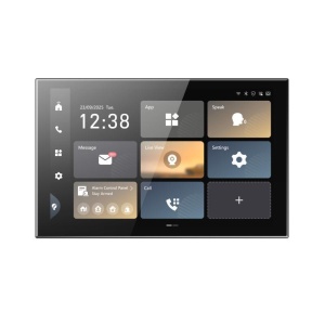Monitor videointerfon color Hikvision DS-KH9570-WTE1/S, 10.1-inch colorful IPS touch screen, rezolutie: 1920 × , 1 RJ-45 10/100 Mbps, Wi- Fi 6, 2.4 GHz & 5GHz, alimentare: 12 VDC, 2.5 A; IEEE 802.3at, Standard PoE, temperatura de functionare: -10 °C to
