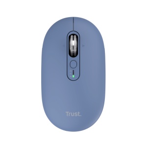 Mouse wireless Trust Seron Hyperscroll, 7 butoane, rezolutie maxima 3200 DPI, albastru