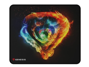 Mousepad Genesis Carbon 500 M FIRE G2, material cauciuc + material textil, dimensiuni 300 x 250 x 2.5 mm, multicolor