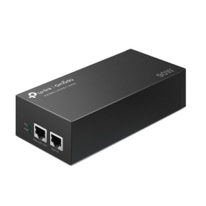 "Omada 10G PoE++ Injector Adapter PORT: 1× 10Gbps PoE Port, 1× 10Gbps Non-PoE Port SPEC: 802.3bt/at/af Compliant, 90 W PoE Power, Data and Power Carried over the same cable, Steel Case" - Img 7