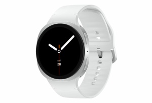 SG Watch8 44mm 1.47" L335 (eSIM Cellular) Silver / White strap