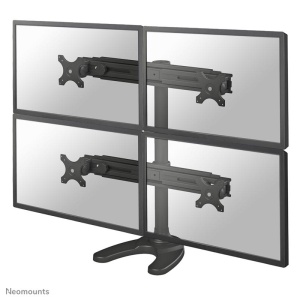 Suport cvadruplu monitor de birou Neomounts FPMA-D700DD4; pentru display-uri cu diagonale 19"-30", sistem de prindere VESA 75x75~100x100, greutate maxima suportata 8kg - per ecran, full motion, tilt +180°, swivel +180°, rotate +360°; inaltime reglabila - Img 4