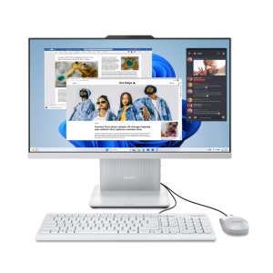 All-in-One Lenovo IdeaCentre AIO 24ARR9 23.8" FHD (1920x1080) IPS Anti-glare 250nits, 100Hz, 99% sRGB, hardware low blue light, 3-side borderless, non-touch, AMD Ryzen™ 5 7535HS (6C / 12T, 3.3 / 4.55GHz, 3MB L2 / 16MB L3), video Integrated AMD Radeon™