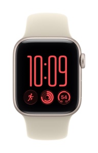Apple Watch SE 3 GPS + Cellular 40mm Starlight Aluminium Case with Sand Sport Band - M/L