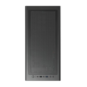 Carcasa 1STPLAYER Gaming WD8-BK, 3 ventilatoare aRGB plus PWM, ATX, display, strip LED, telecomanda, negru