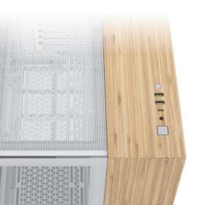 Carcasa CORSAIR 2500X Micro ATX Dual Chamber White/Bamboo Wood, Tempered Glass, mATX, Cooling Layout: Top: 3x120mm sau 2x140mm, Side: 2x120mm, Bottom: 3x120mm sau 2x140mm, Rear: 1x120mm, Expansion Slots 4, 2x2.5 SSD 2x3.5 HDD, no psu included - Img 7