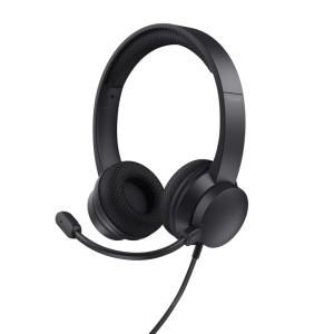 Casti Trust cu fir Ayda USB-ENC, noise cancelling, frecventa raspuns 20 Hz - 20.000 Hz, negru - Img 2