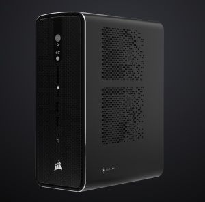 Desktop Gaming Corsair AI Workstation 300 SFF cu procesor AMD Ryzen AI Max 385, 64 GB LPDDR5X, 1TB SSD, Radeon 8050S, Windows 11 Home, Black, 2 ani Garantie